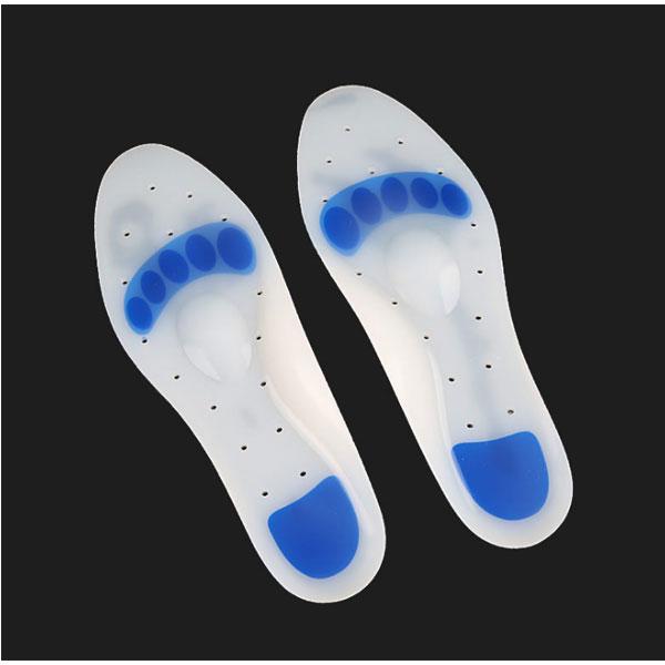 ยืดหยุ่นสูงช็อก absorber ซิลิโคนแพทย์พื้นรองเท้าระบายอากาศเท้าพังผืดอักเสบการดูแลเท้าพื้นรองเท้ากีฬา zg -427