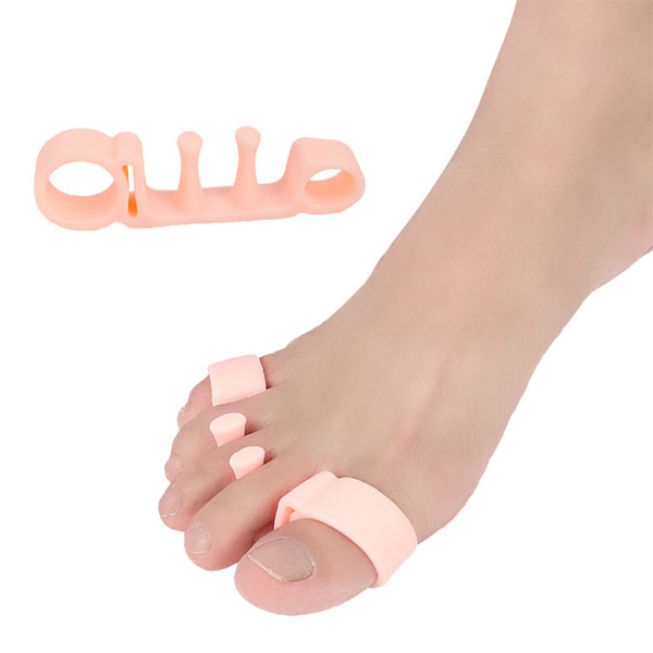 2018 Amazon ขายซิลิโคนซูเปอร์นุ่มเท้าดูแล DIY ใช้นิ้วหัวแม่เท้าพลิกแก้ไขห้านิ้วเท้าแยก zg -422